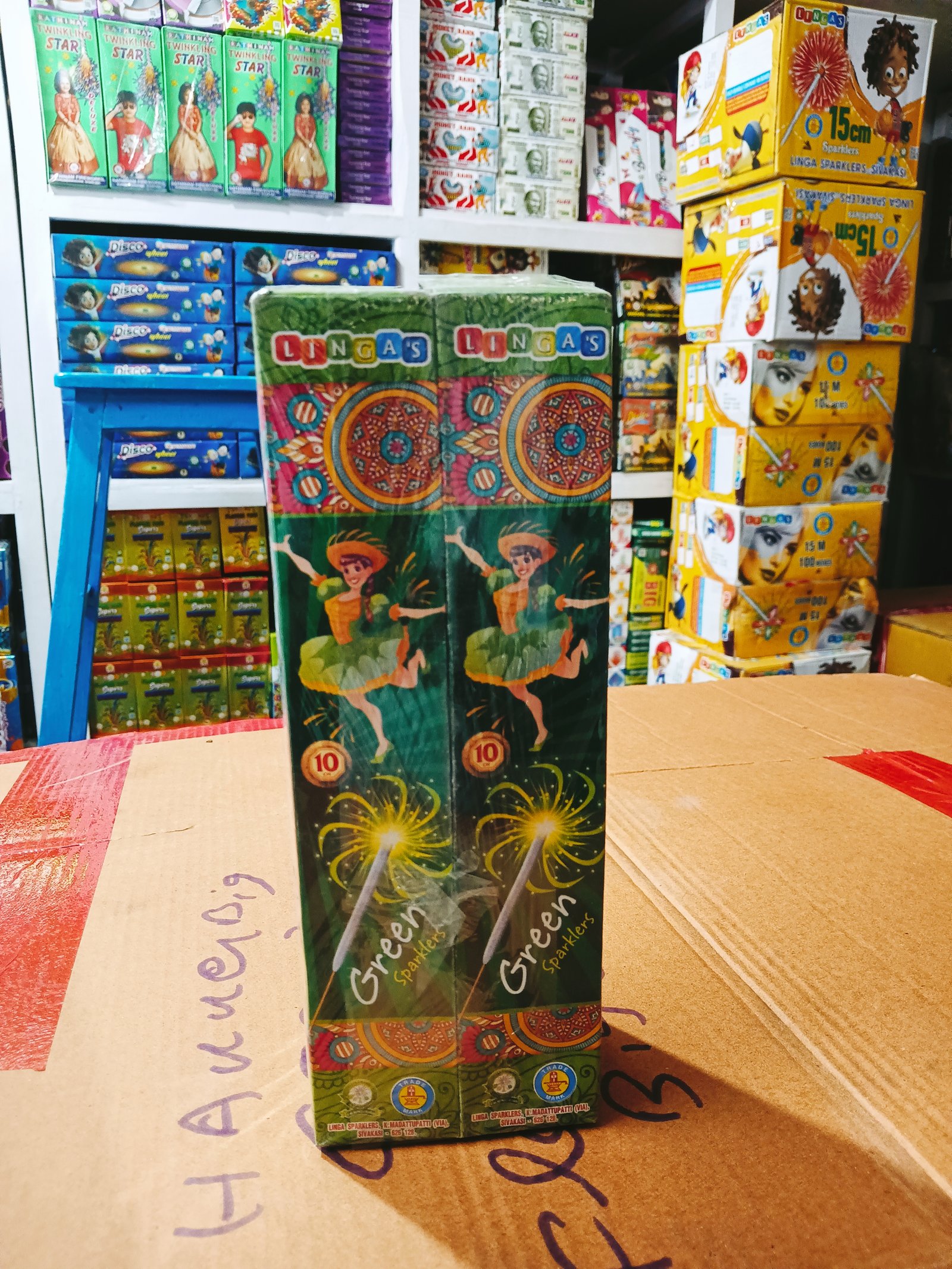 10cm Green Sparklers