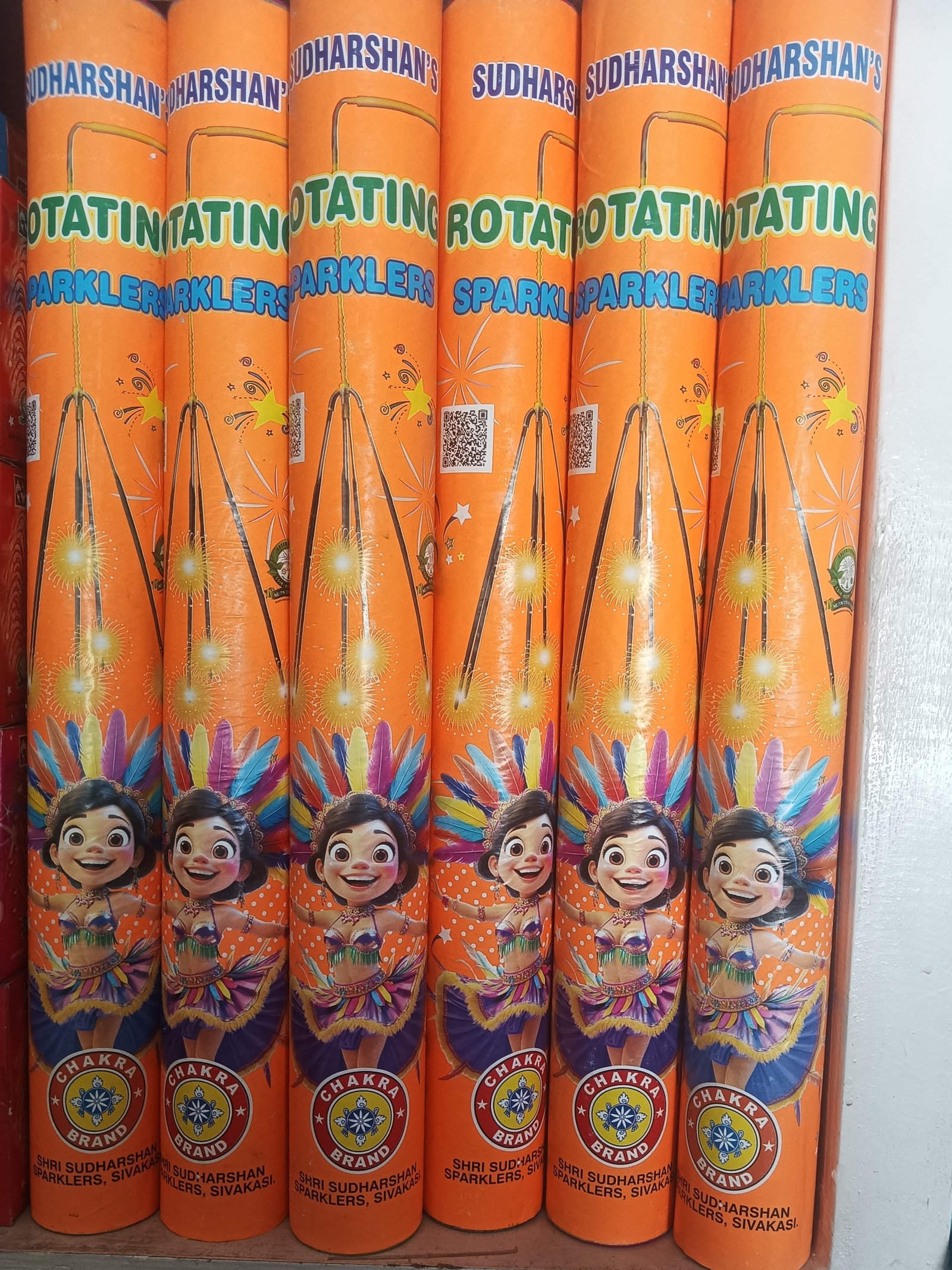 Rotating spark colour 